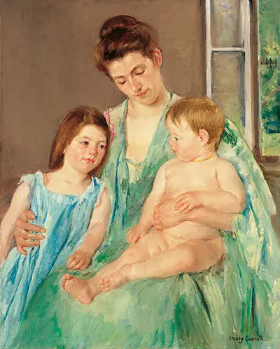 Young Mother and Two Children Mary Cassatt